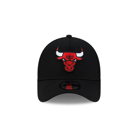 Chicago Bulls Side Script 9FORTY A-Frame Trucker Hat