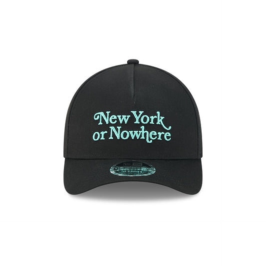 New York or Nowhere x New York Liberty Black 9FORTY M-Crown A-Frame Snapback Hat