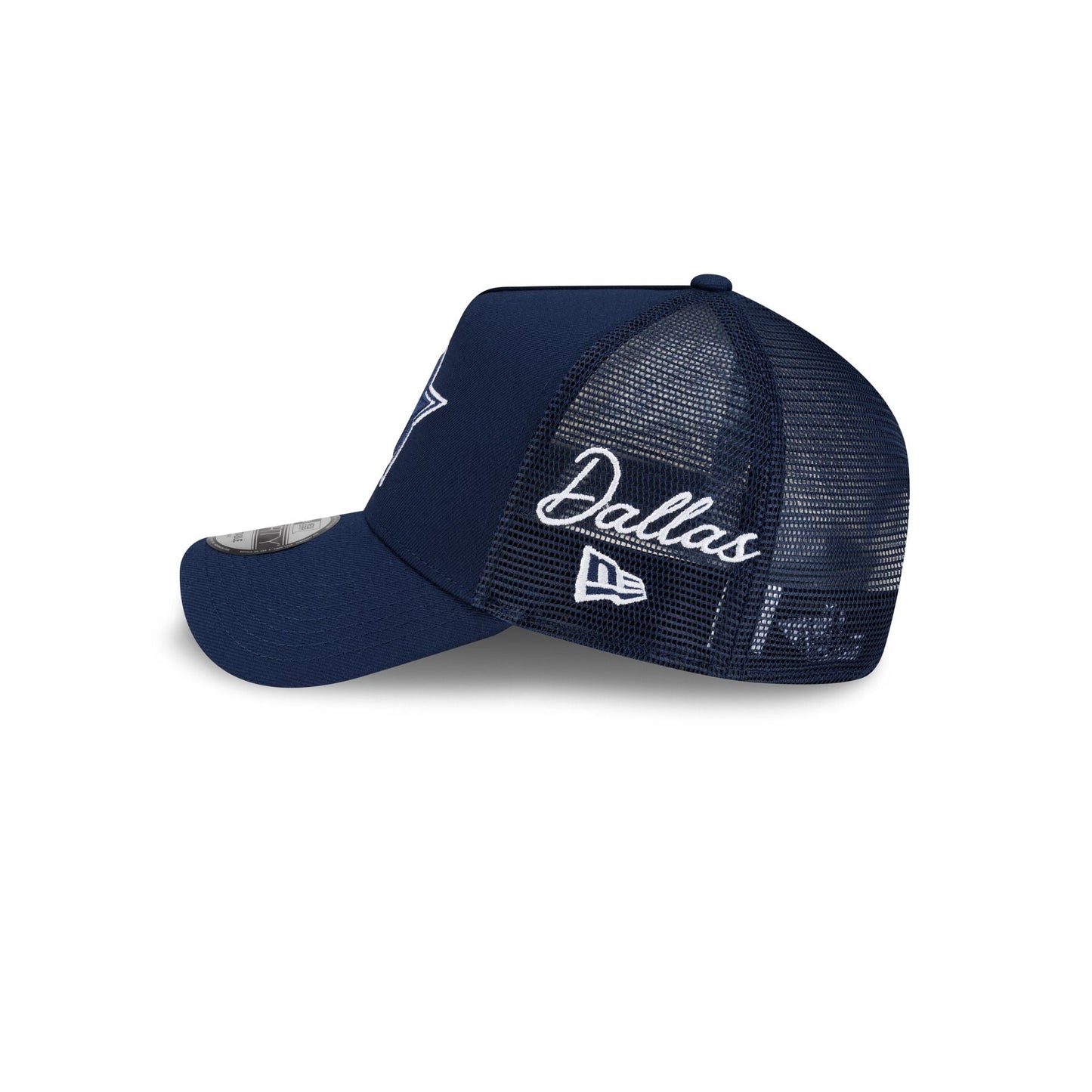 Dallas Cowboys Side Script 9FORTY A-Frame Trucker Hat