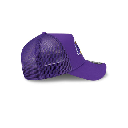 Los Angeles Lakers Side Script 9FORTY A-Frame Trucker Hat