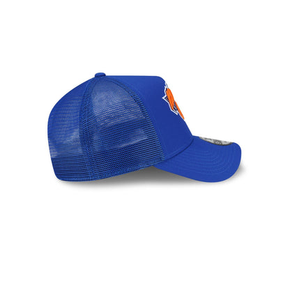 New York Knicks Side Script 9FORTY A-Frame Trucker Hat