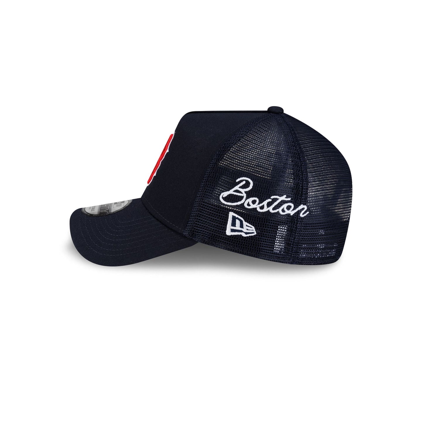Boston Red Sox Side Script 9FORTY A-Frame Trucker Hat