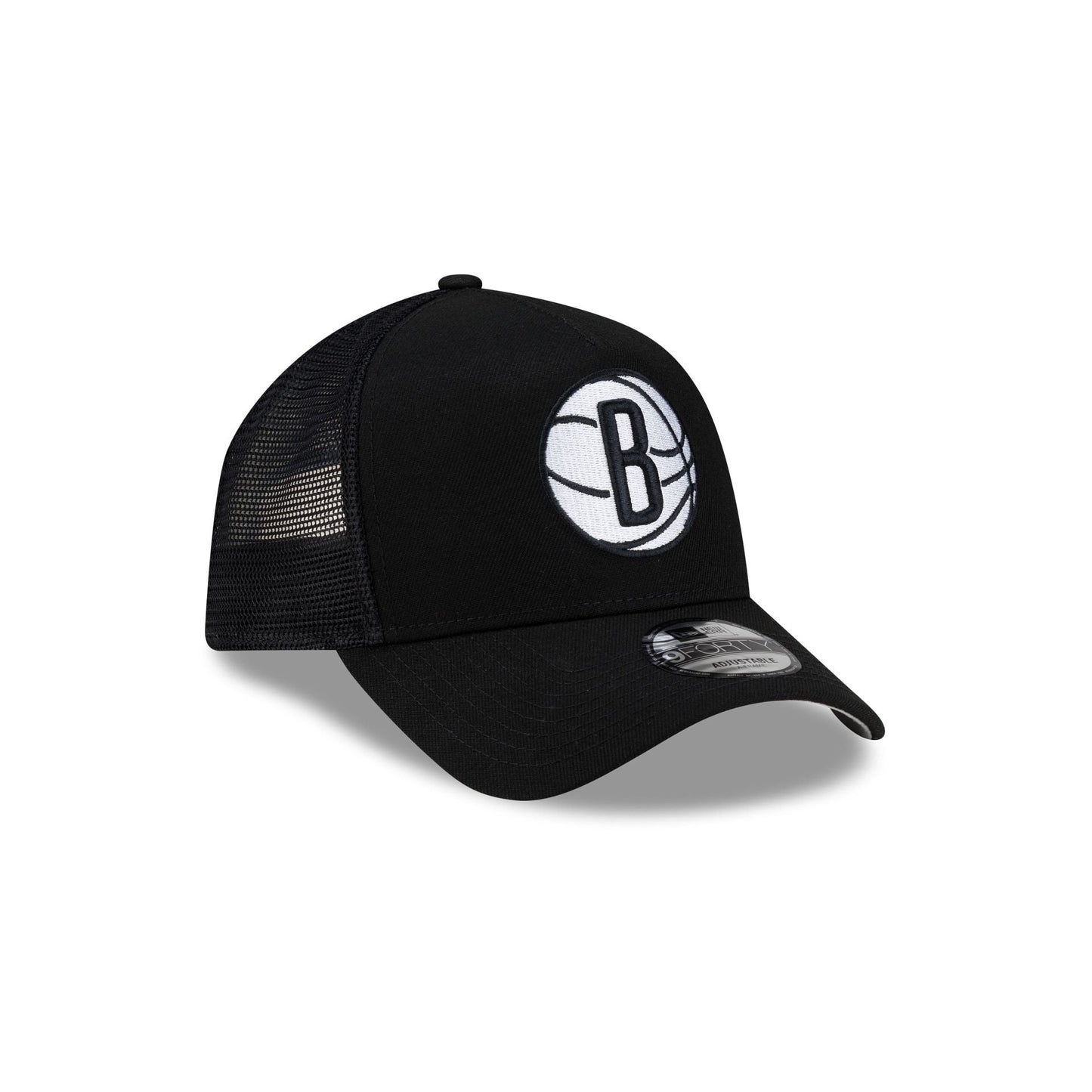 Brooklyn Nets Side Script 9FORTY A-Frame Trucker Hat