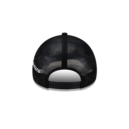 San Francisco Giants Side Script Black 9FORTY A-Frame Trucker Hat