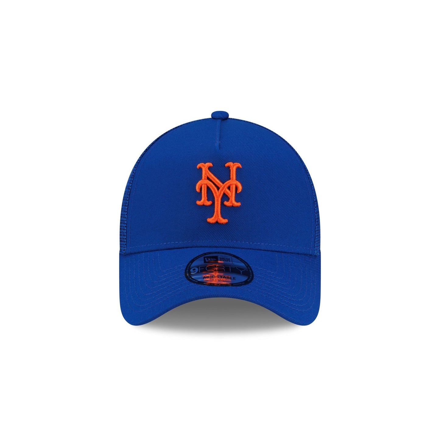New York Mets Side Script 9FORTY A-Frame Trucker Hat