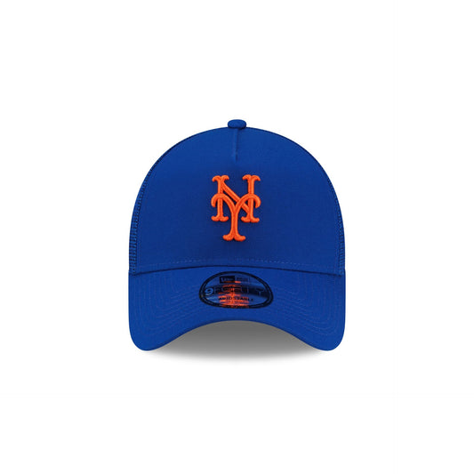 New York Mets Side Script 9FORTY A-Frame Trucker Hat