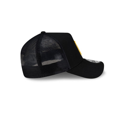 Pittsburgh Pirates Side Script 9FORTY A-Frame Trucker Hat