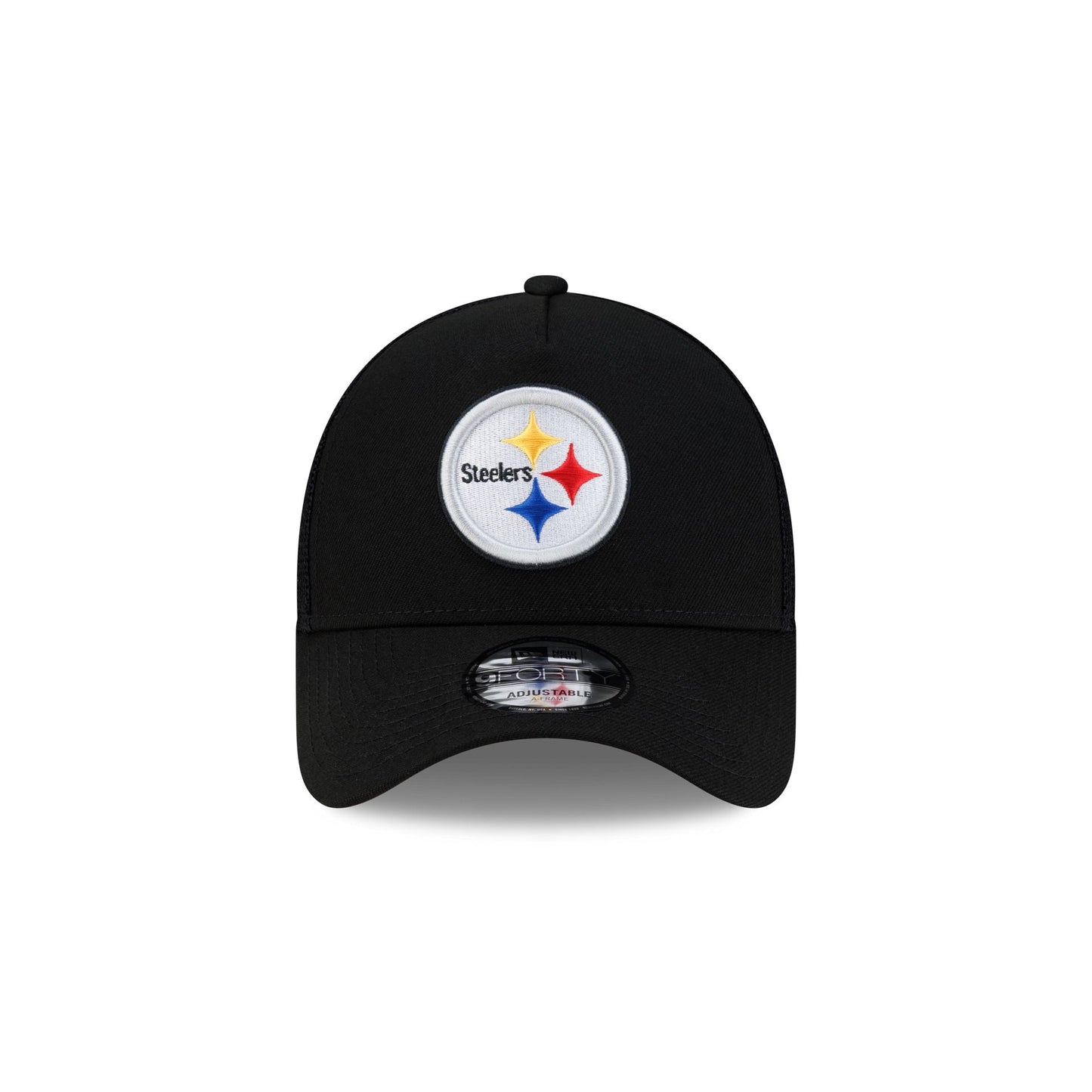 Pittsburgh Steelers Side Script 9FORTY A-Frame Trucker Hat