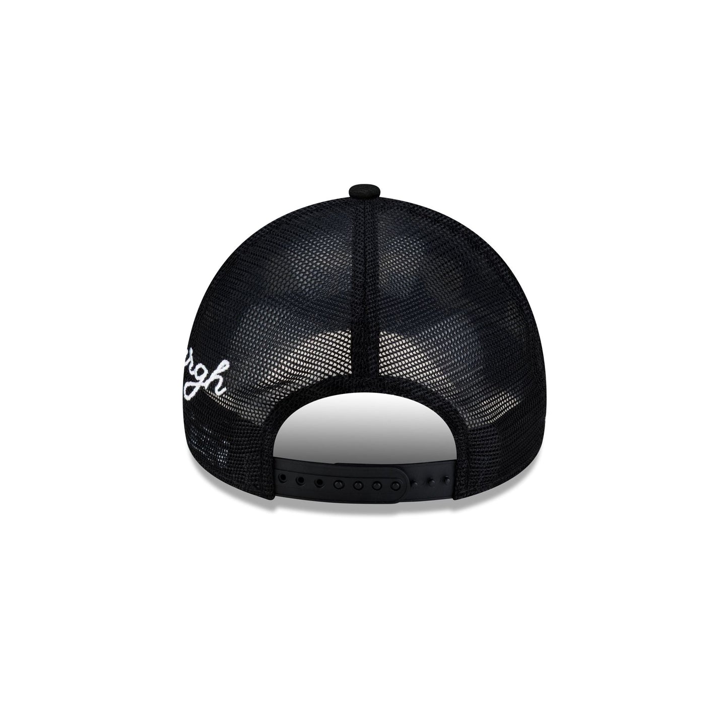 Pittsburgh Steelers Side Script 9FORTY A-Frame Trucker Hat