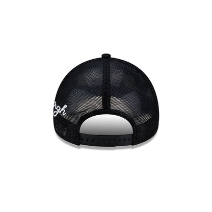 Pittsburgh Steelers Side Script 9FORTY A-Frame Trucker Hat