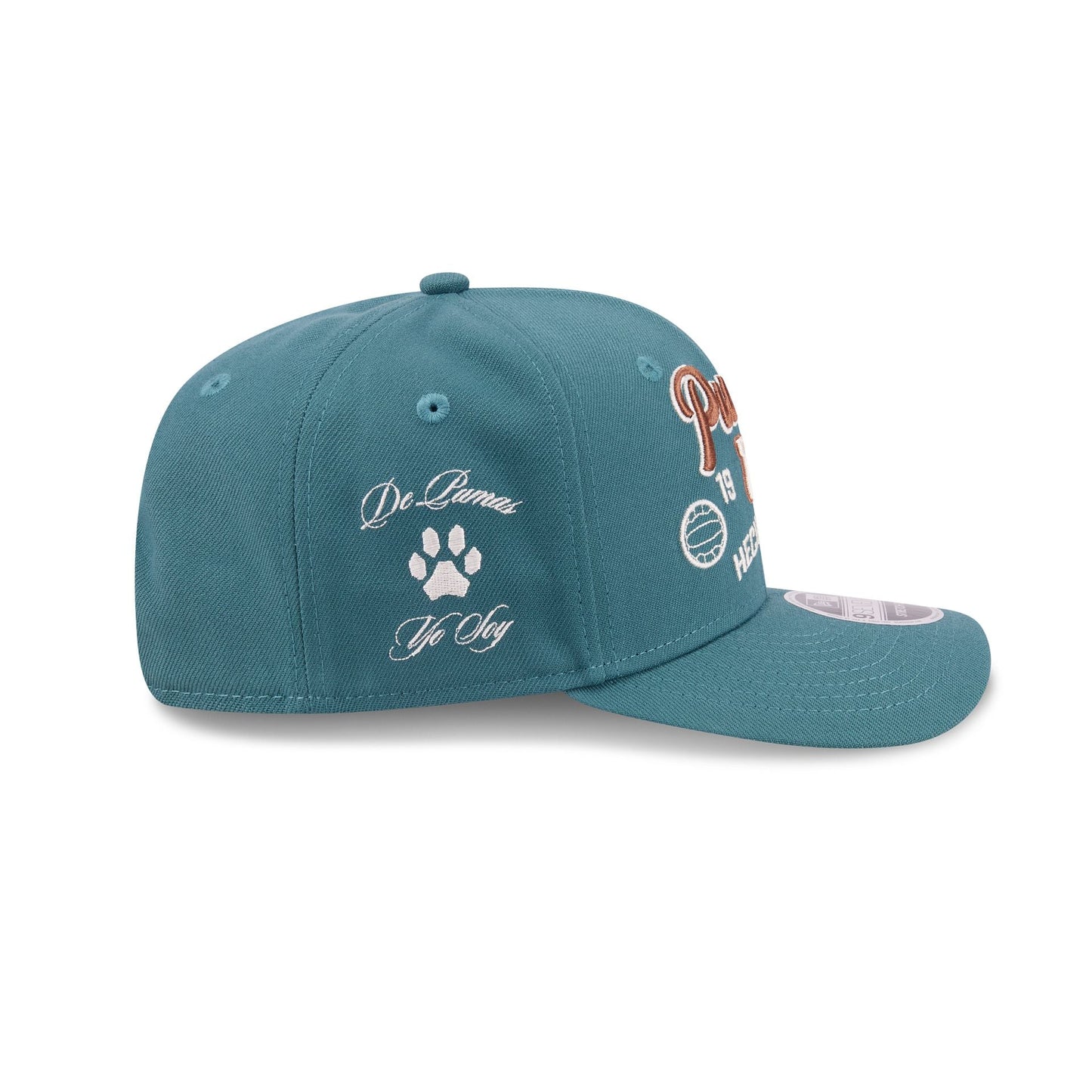 Pumas Scripts Green 9SEVENTY Stretch-Snap Hat