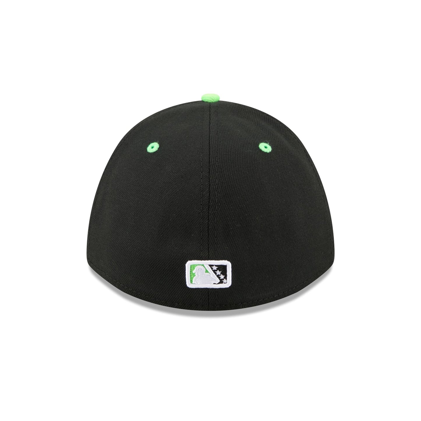 Erie SeaWolves Theme Night Black Neon 39THIRTY M-Crown Stretch Fit Hat