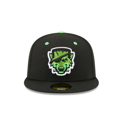 Erie SeaWolves Theme Night Black Neon 59FIFTY Fitted Hat