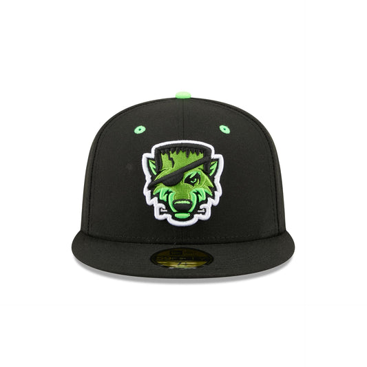 Erie SeaWolves Theme Night Black Neon 59FIFTY Fitted Hat