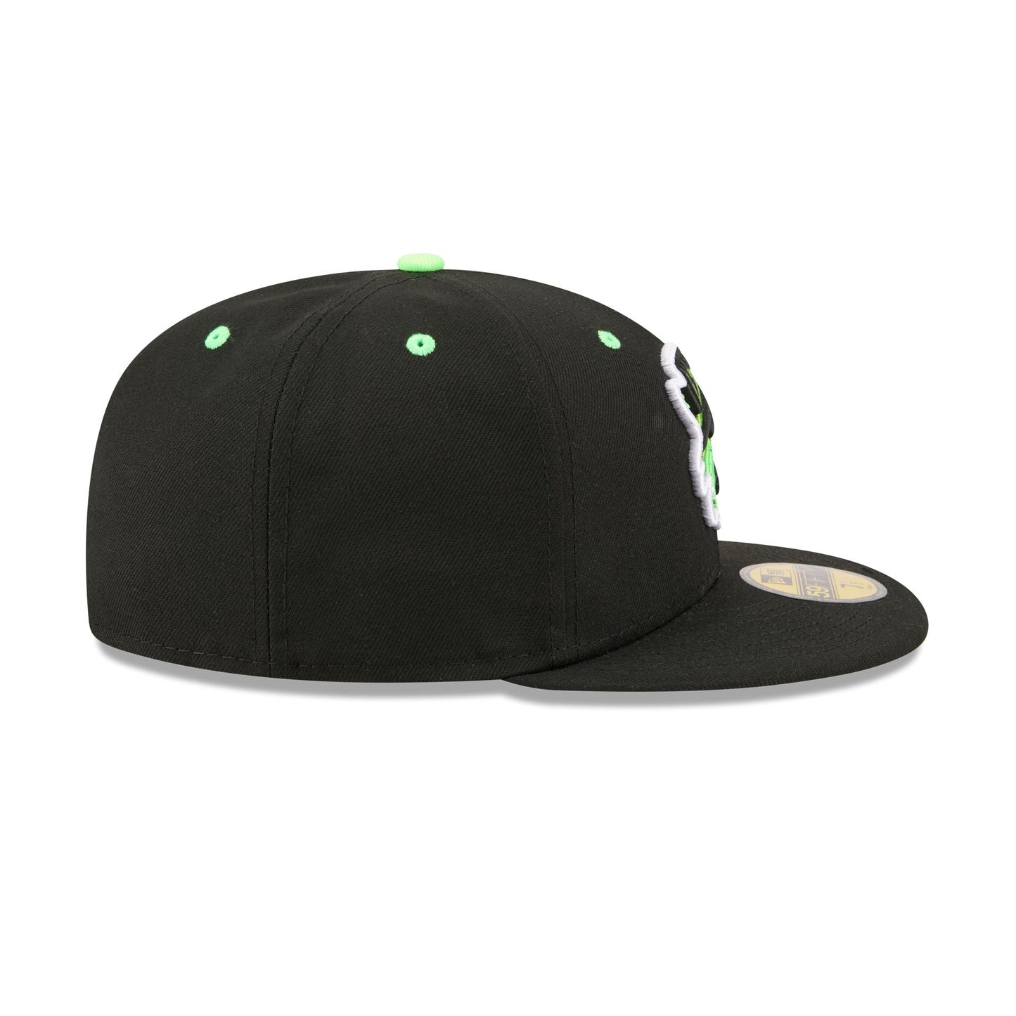 Erie SeaWolves Theme Night Black Neon 59FIFTY Fitted Hat