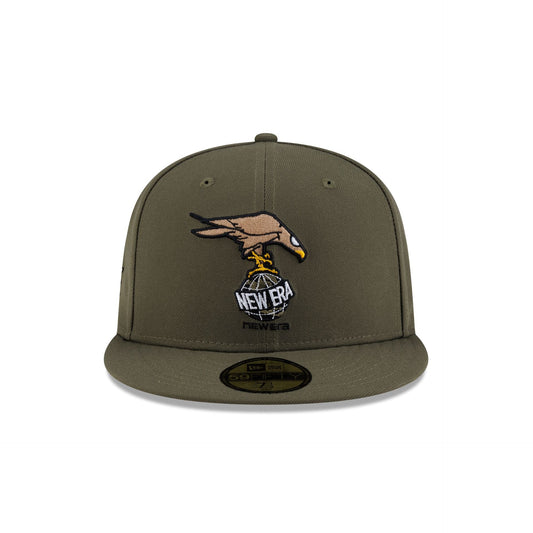 Rodrigo Roji x New Era Cap Soccer Olive Green 59FIFTY Fitted Hat