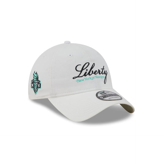 New York or Nowhere x New York Liberty Script White 9TWENTY Adjustable Hat
