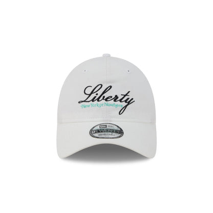New York or Nowhere x New York Liberty Script White 9TWENTY Adjustable Hat