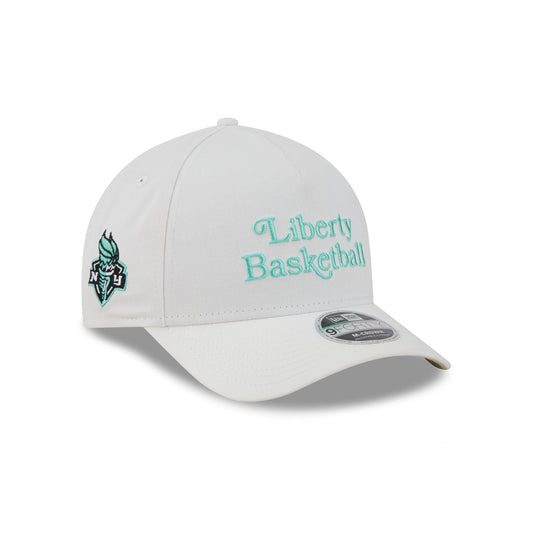 New York or Nowhere x New York Liberty White 9FORTY M-Crown A-Frame Snapback Hat