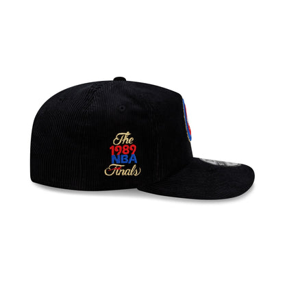 Detroit Pistons 1989 Finals Black & Gold Corduroy 19TWENTY Adjustable Hat