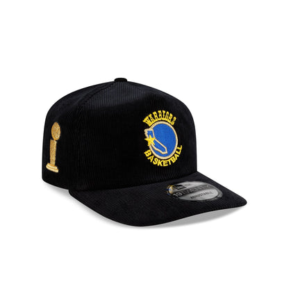 Golden State Warriors 1975 Finals Black & Gold Corduroy 19TWENTY Adjustable Hat